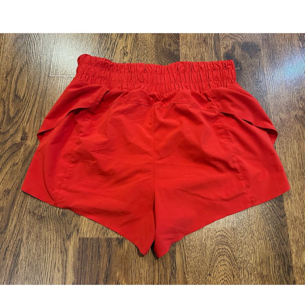 SPANX High Waisted Lined Running Shorts Red Size Small Athletic Performance - Picture 2 of 7
